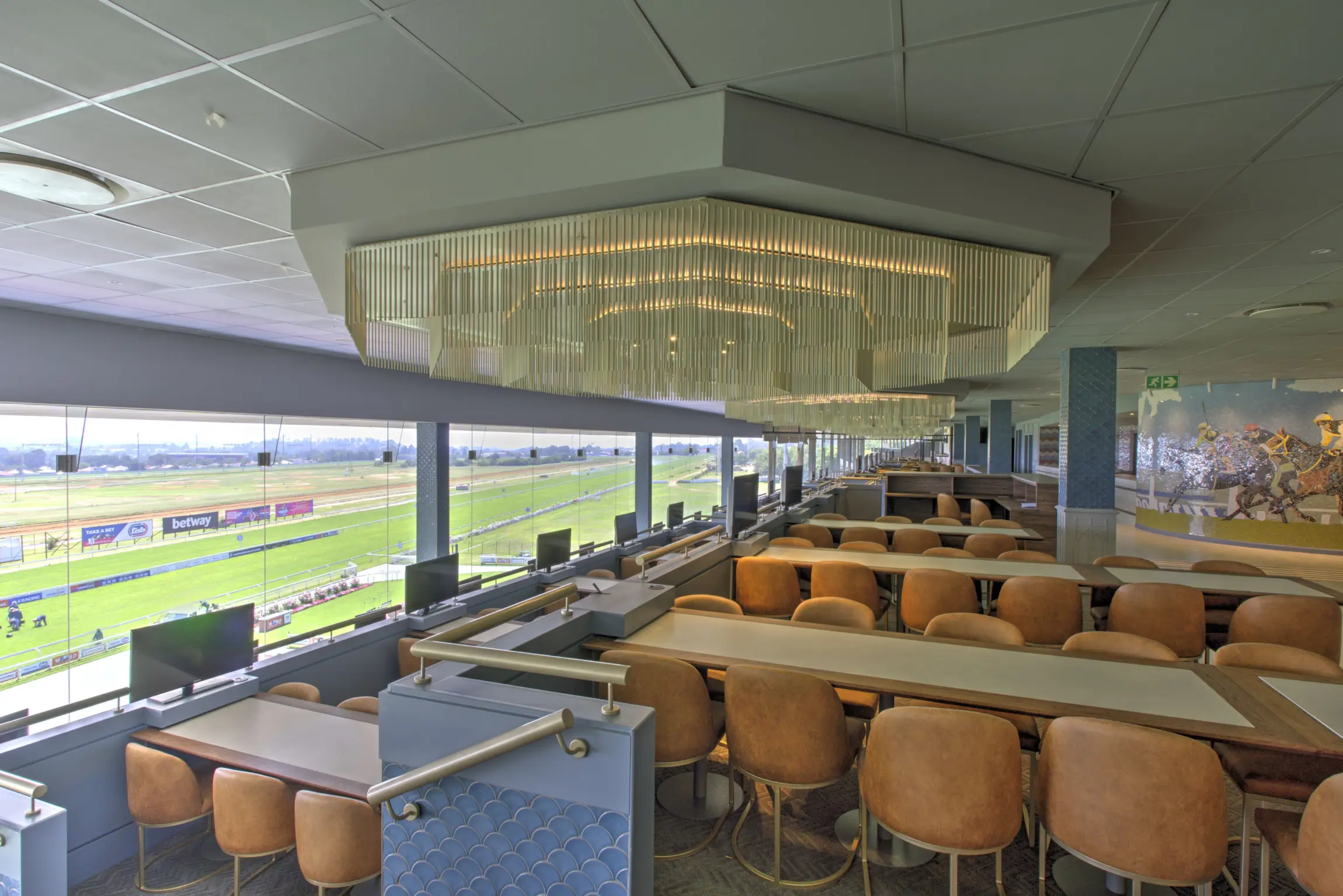 The finish, from the best seat in the house.