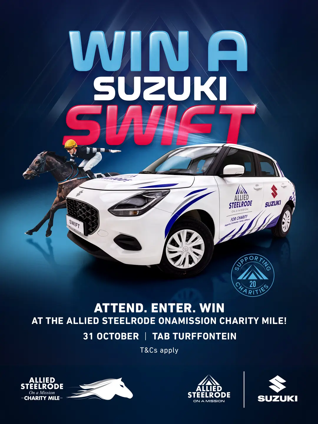 Stand a chance to win a Suzuki Swift
