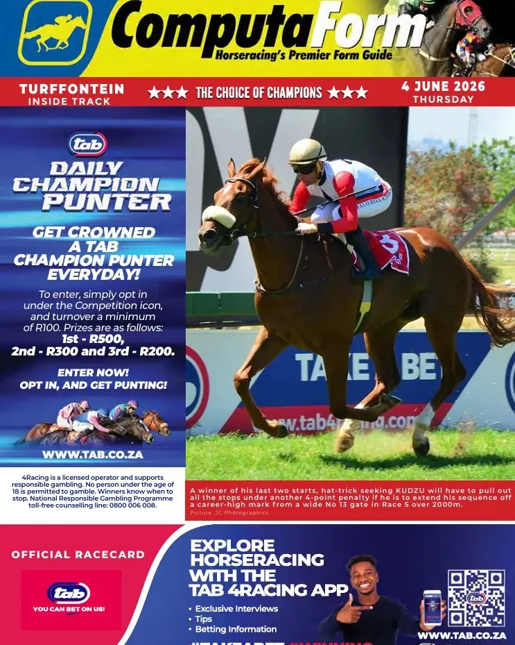 Named for the form guide that runs through SA racing.