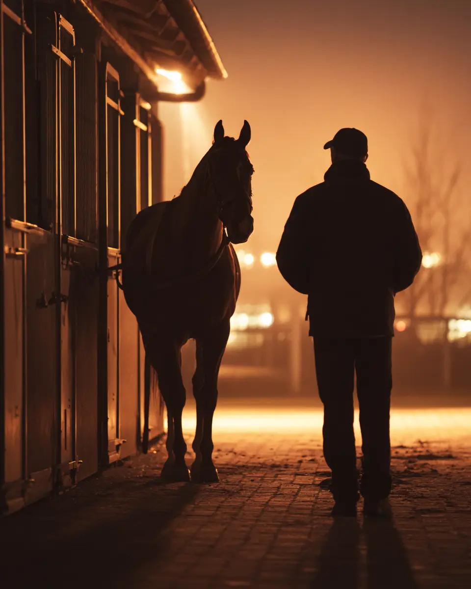 Closer to your horse.